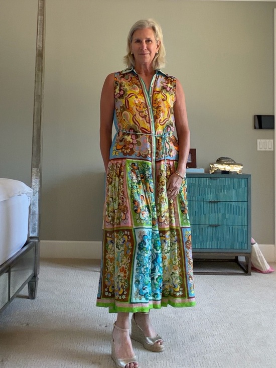 Alemais Dresses & Skirts - Alémais Sleeveless Multicolor Printed Midi Dress